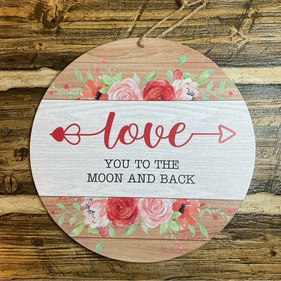 Love you to the moon and back wall decor - Picture 1 of 7